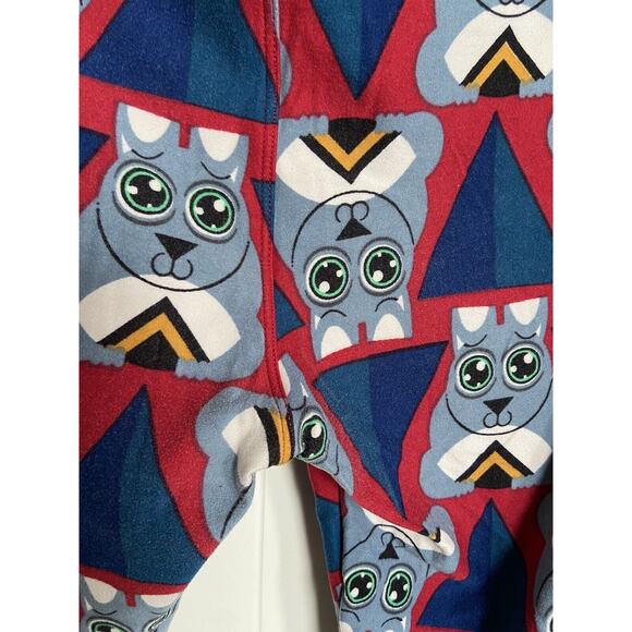 LuLaRoe‎ Womens Leggings Sz TC Burgundy Gray Bunny Rabbit Print Teal 12 14 16 18 - Picture 4 of 7